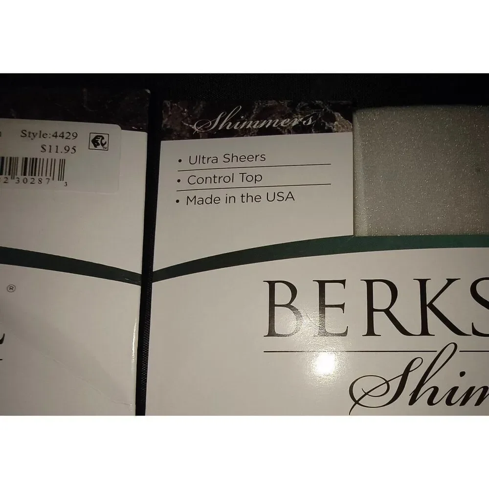 Lot of 3 Berkshire Shimmers Ultra Sheer Control Top Pantyhose with Sandalfoot To
